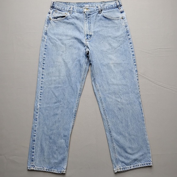 Carhartt Other - Carhartt B160 STW Mens Relaxed Fit Jeans Light Wash Vintage Union Made USA 38x30